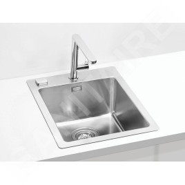 Alveus Pure - Évier 405x525 mm, avec commande du vidage, inox 1103607