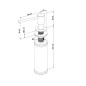 Villeroy & Boch Accessoires - Distributeur de savon, 250 ml, anthracite 92362005