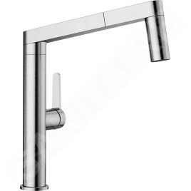 Blanco Panera S - Mitigeur d’évier avec douchette extractible, inox brossé 521547