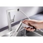 Blanco Panera S - Mitigeur d’évier avec douchette extractible, inox brossé 521547