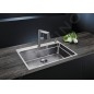 Blanco Panera S - Mitigeur d’évier avec douchette extractible, inox brossé 521547