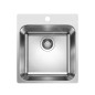 Blanco Supra 400 - Évier, 440x500 mm, inox brossé 526352