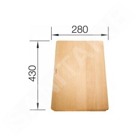 Blanco Accessoires - Planche à découper Subline, 280x430 mm hêtre 514544