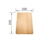Blanco Accessoires - Planche à découper Subline, 280x430 mm hêtre 514544