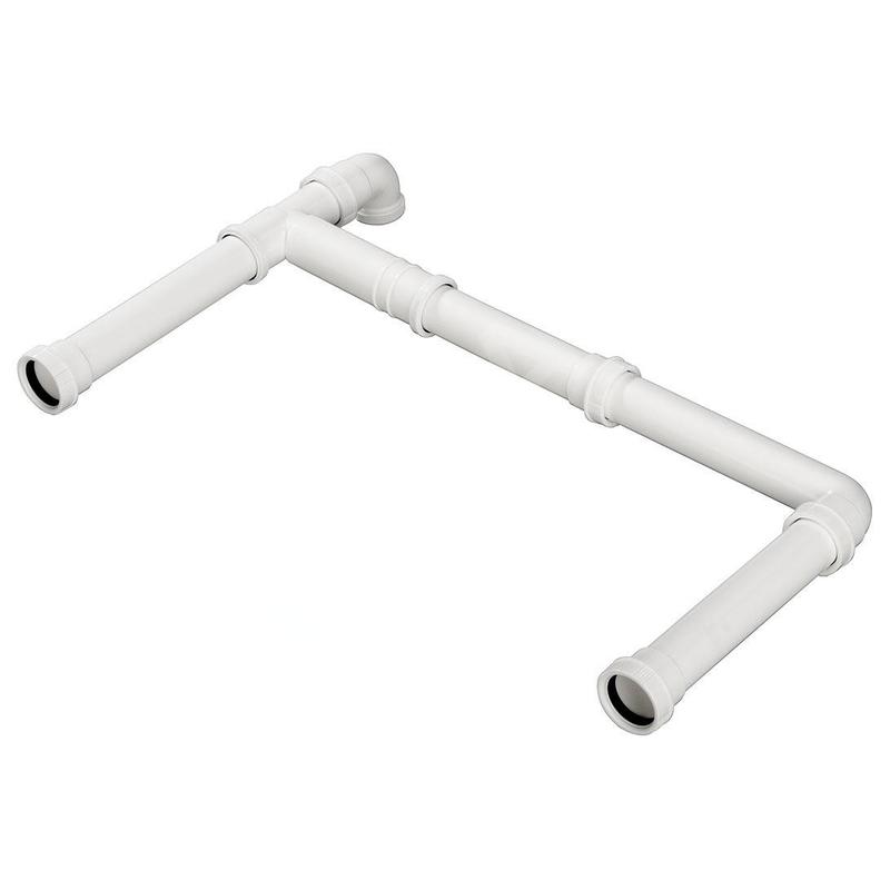 Blanco Accessoires - Connexion de vidage pour 2 éviers, blanc 225088