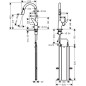 Hansgrohe Focus M42 - Mitigeur d'évier M4216-H220 avec douchette extractible, aspect inox 71820800