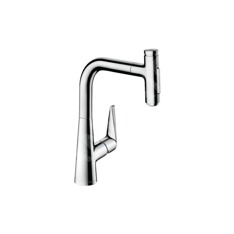 Hansgrohe Talis Select M51 - Mitigeur d'évier M5117-H220 avec douchette extractible, sBox, chrome 73868000