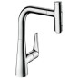 Hansgrohe Talis Select M51 - Mitigeur d'évier M5117-H220 avec douchette extractible, sBox, chrome 73868000
