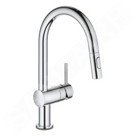 Grohe MintaTouch - Mitigeur d’évier électronique avec douchette extractible, chrome 31358002