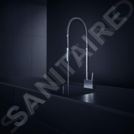 Axor Starck - Mitigeur d’évier Semi-Pro avec douchette extractible, chrome 10820000