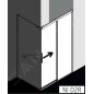 Kermi NICA - Porte de douche D2R 130x200 cm, droite, argent brillant/verre transparent NID2R13020VPK Kermi NICA - Porte de douche D2R 130x200 cm, droite, argent brillant/verre transparent NID2R13020VPK
