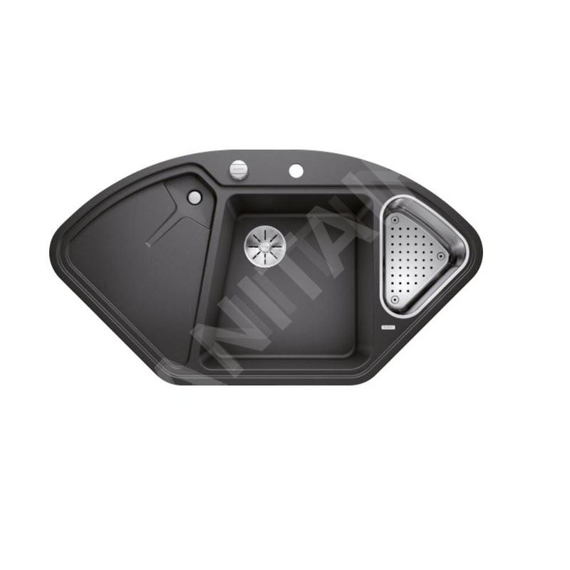 Blanco Delta II - Évier en silgranite, 1057x575 mm, avec accessoires, InFino, anthracite 523656