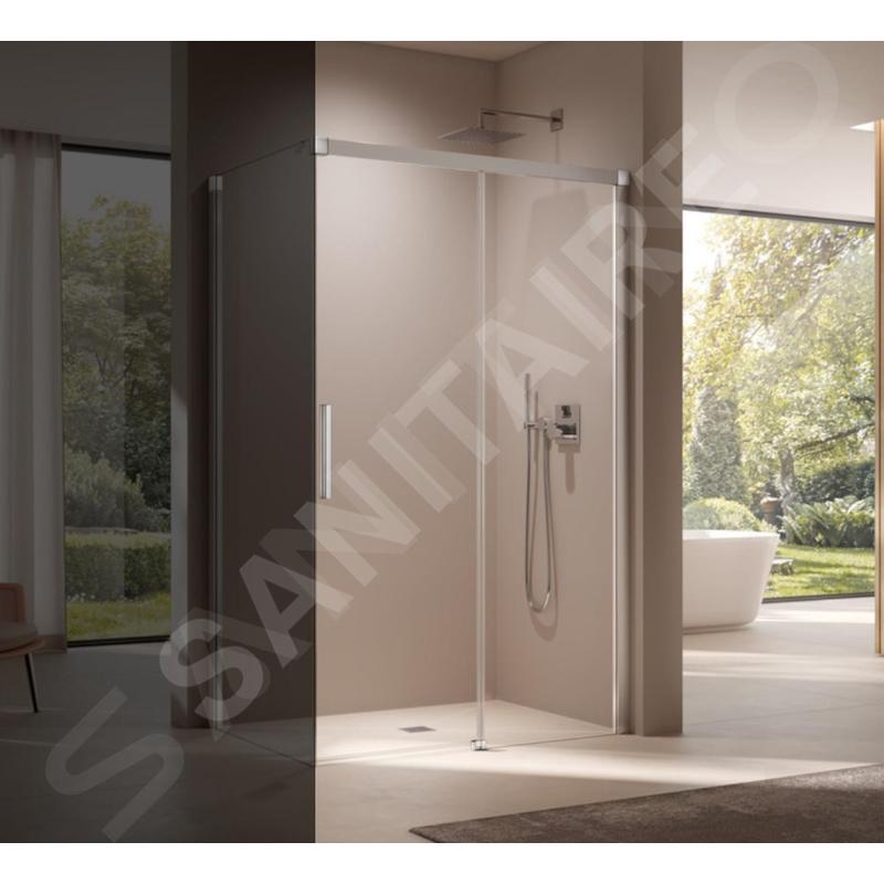 Kermi NICA - Porte de douche D2R 140x200 cm, droite, argent brillant/verre transparent NID2R14020VPK Kermi NICA - Porte de douche D2R 140x200 cm, droite, argent brillant/verre transparent NID2R14020VPK