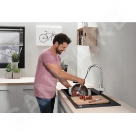 Hansgrohe Accessoires - Planche à découper, le chêne 40961000