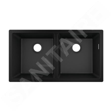 Hansgrohe Éviers - Evier encastré granit S510-U770, graphite noir 43434170
