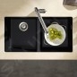 Hansgrohe Éviers - Evier encastré granit S510-U770, graphite noir 43434170 Hansgrohe Éviers - Evier encastré granit S510-U770, graphite noir 43434170