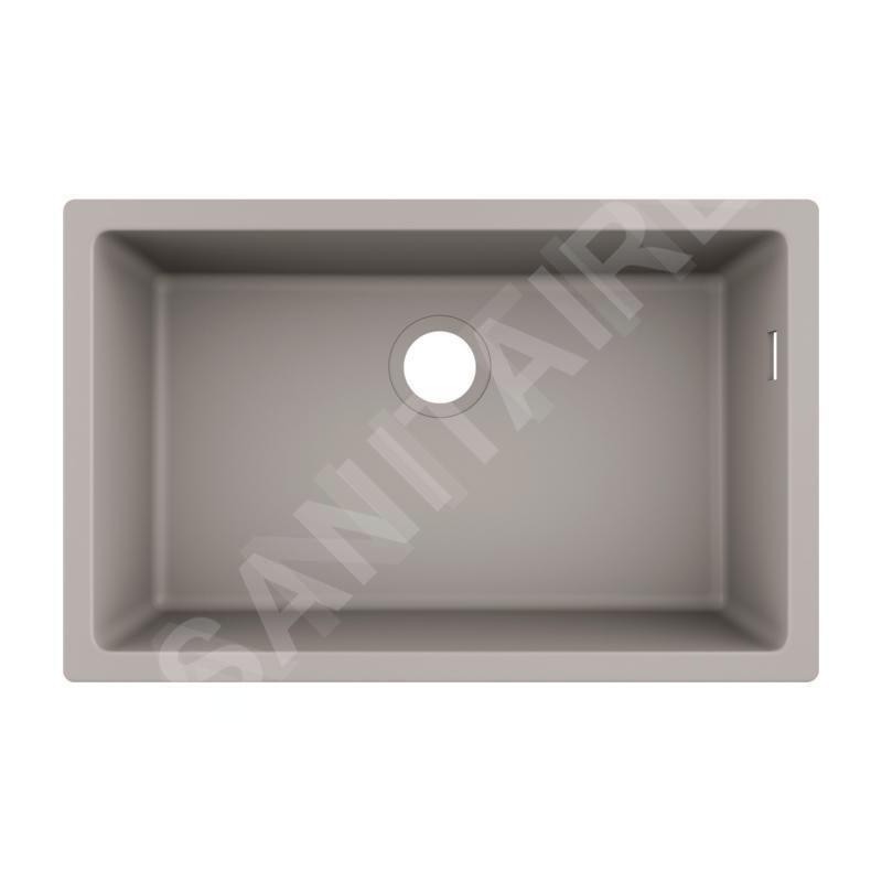 Hansgrohe Éviers - Evier encastré granit S510-U660, béton gris 43432380 Hansgrohe Éviers - Evier encastré granit S510-U660, béton gris 43432380