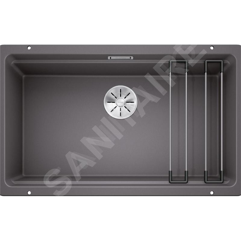 Blanco Etagon 700 - Évier en silgranite, 730x460 mm, avec rails, gris rocher 525168