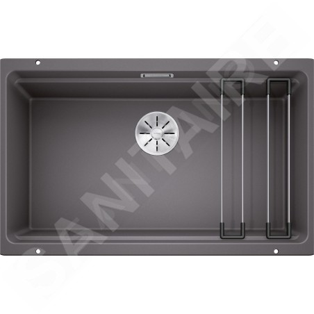 Blanco Etagon 700 - Évier en silgranite, 730x460 mm, avec rails, gris rocher 525168