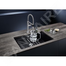 Blanco Etagon 700 - Évier en silgranite, 730x460 mm, avec rails, gris rocher 525168