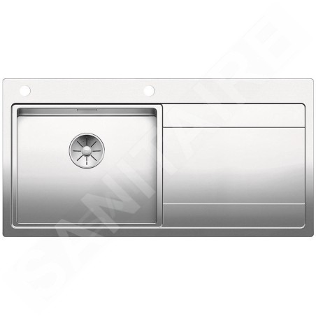 Blanco Divon II - Évier, 1000x510 mm,avec égouttoir et commande excentrique , inox 521659