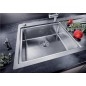 Blanco Divon II - Évier, 1000x510 mm,avec égouttoir et commande excentrique , inox 521659 Blanco Divon II - Évier, 1000x510 mm,avec égouttoir et commande excentrique , inox 521659