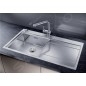 Blanco Divon II - Évier, 1000x510 mm,avec égouttoir et commande excentrique , inox 521659 Blanco Divon II - Évier, 1000x510 mm,avec égouttoir et commande excentrique , inox 521659