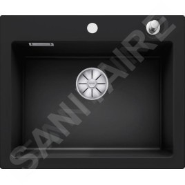 Blanco Palona 6 - Évier en céramique, 615x510 mm, avec commande de vidage, noir 524738