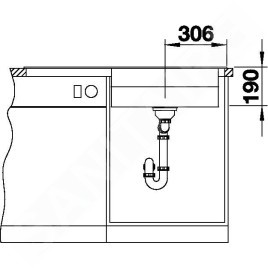 Blanco Zenar XL 6 - Évier en silgranit DFG, 1000x510 mm, avec commande de vidage et accessoires, noir 526054