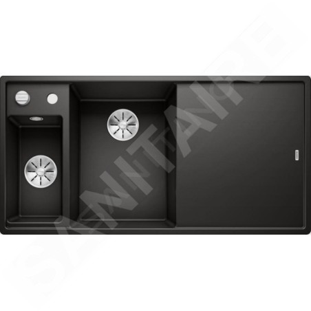 Blanco Axia III 6 - Évier en silgranit 1000x510 mm, avec commande de vidage et accessoires, noir 525848