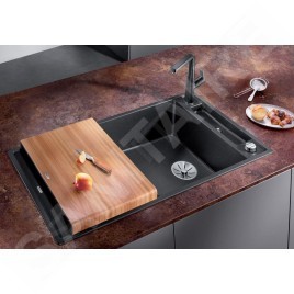 Blanco Axia III XL 6 - Évier en silgranit 1000x510 mm, avec commande de vidage et accessoires, noir 525858