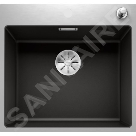 Blanco Subline 500 - Évier en silgranit, 543x510 mm, avec commande de vidage, noir 525999