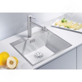 Blanco Subline 500 - Évier en silgranit, 543x510 mm, avec commande de vidage, noir 525999