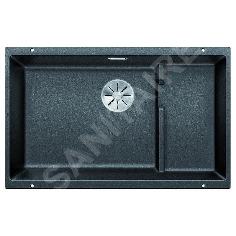 Blanco Subline 700 - Évier en silgranit, 730x460 mm, bac à gauche, noir 526004