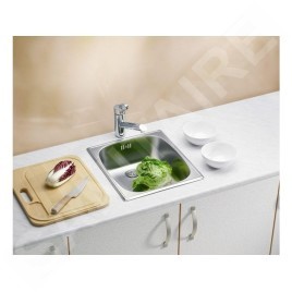 Alveus Basic - Évier 380x440 mm, vidage 90 mm, inox 1082195