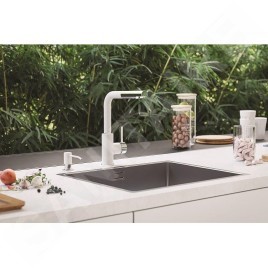 Alveus Siros - Mitigeur d'évier avec bec extractible, arctique / inox 1129046