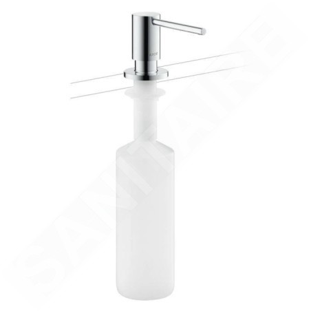 Axor Uno - Distributeur de savon liquide, 500 ml, asoect inox 42818800
