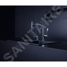 Axor Uno - Distributeur de savon liquide, 500 ml, asoect inox 42818800
