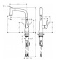Hansgrohe Metris - Mitigeur d'évier 220 avec douchette extractible, aspect inox 14834800