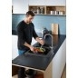Hansgrohe Talis M51 - Mitigeur d'évier M5116-H160 avec douchette extractible, sBox, finition inox 73850800