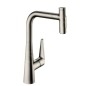 Hansgrohe Talis M51 - Mitigeur d'évier M5117-H300 avec douchette extractible, sBox, finition inox 73867800