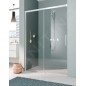 Kermi NICA - Porte de douche L2L 120x200 cm, gauche, argent brillant/verre transparent NIL2L12020VPK