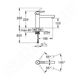 Grohe Concetto - Mitigeur d'évier, chrome 31210001