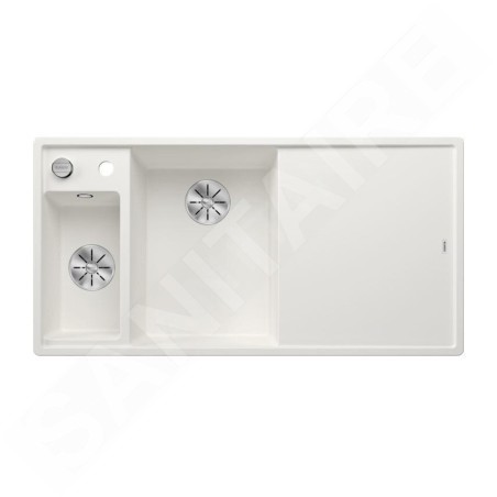 Blanco Axia III 6 - Évier en silgranit 1000x510 mm, avec commande de vidage et accessoires, InFino, blanc 524657