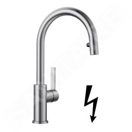 Blanco Candor S - Mitigeur d’évier avec douchette extractible, inox brossé 525125