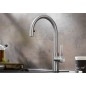 Blanco Candor S - Mitigeur d’évier avec douchette extractible, inox brossé 525125