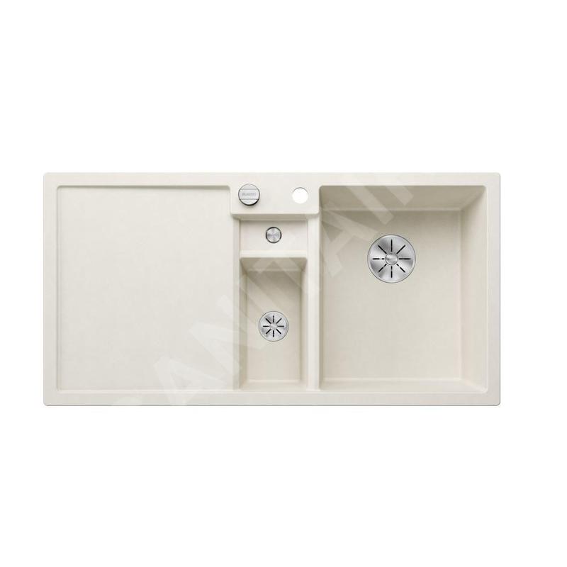 Blanco Collectis 6 - Évier en silgranit 1000x510 mm, avec commande de vidage et accessoires, InFino, blanc doux 527058