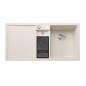 Blanco Collectis 6 - Évier en silgranit 1000x510 mm, avec commande de vidage et accessoires, InFino, blanc doux 527058