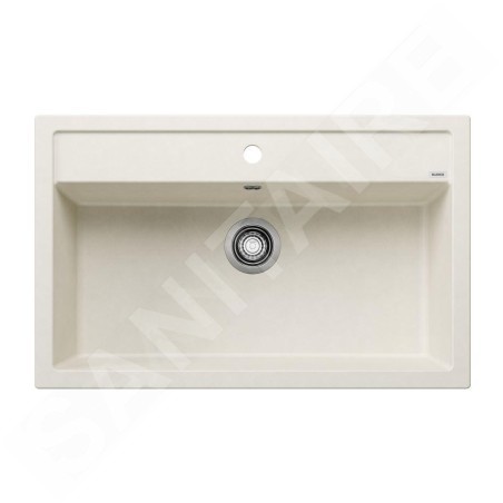 Blanco Dalago 8 - Évier en silgranit, 815x510 mm, avec commande de vidage, blanc doux 527065