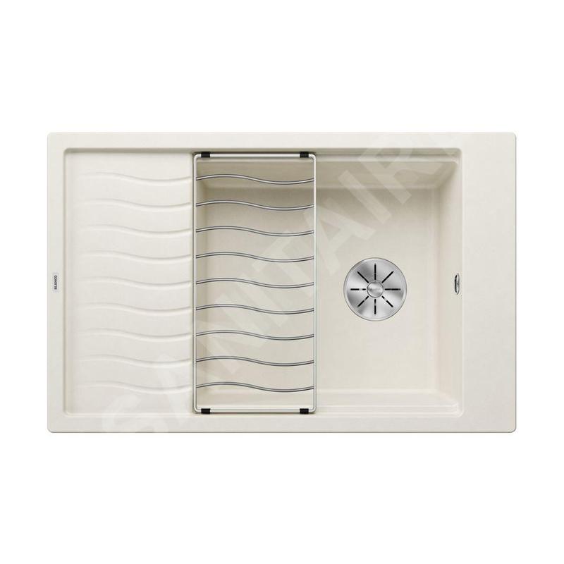 Blanco Elon XL 6 - Évier en silgranit, 780x500 mm, avec accessoires, InFino, blanc doux 527069